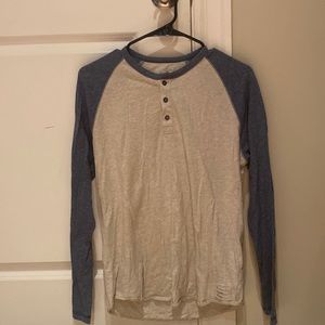 Lucky brand grey label Henley shirt